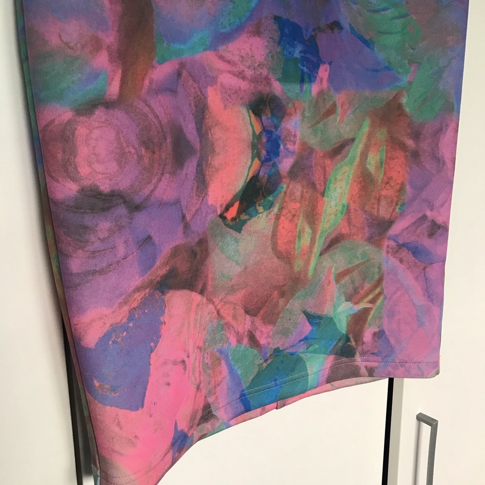 Portmans Size Medium 12 Floral Midi Skirt Rainbow - Picture 3 of 8